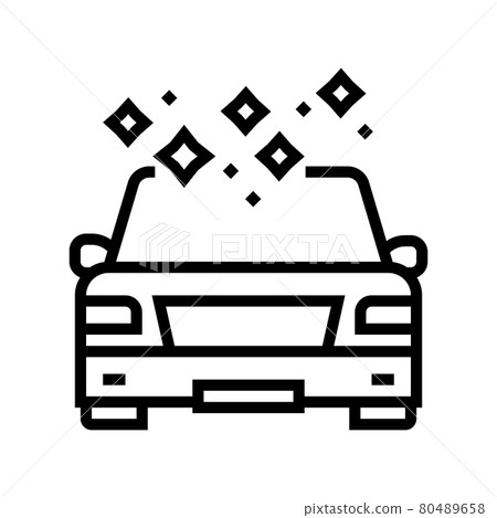 sealed cabin line icon vector illustration 80489658