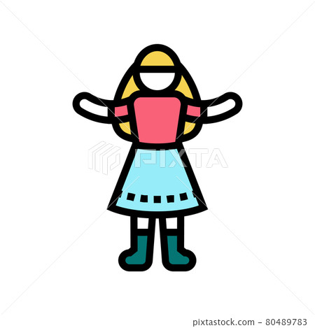 dolls toys color icon vector illustration dolls toys color icon vector illustration 80489783
