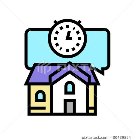 short term rent color icon vector illustration 80489834