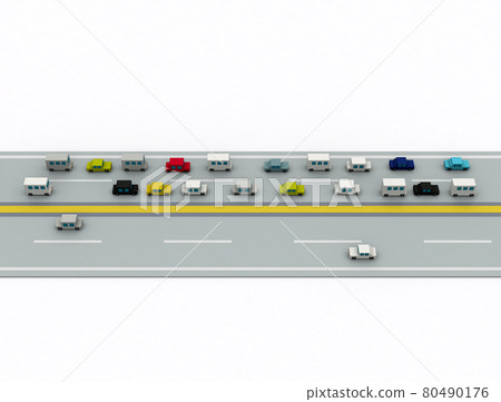 Congested road Congested road 80490176