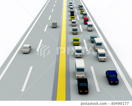 Congested road Congested road 80490177