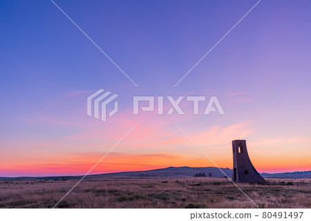 （長野縣）Utsukushigahara高原美容塔黎明 80491497