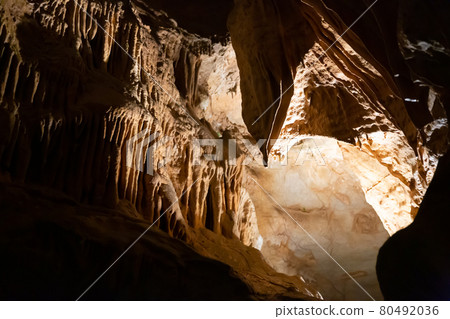 Cave of Balzarca. Moravian Karst - the famous caves of the Czech Republic, one of the most famous in Europe Cave of Balzarca. Moravian Karst - the famous caves of the Czech Republic, one of the most famous in Europe 80492036
