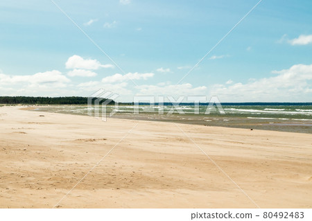 Beautiful sandy beach Yyteri at summer, in Pori, Finland Beautiful sandy beach Yyteri at summer, in Pori, Finland 80492483