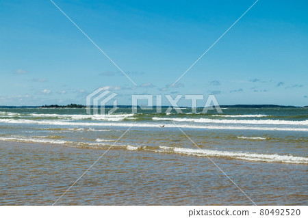 Beautiful sandy beach Yyteri at summer, in Pori, Finland Beautiful sandy beach Yyteri at summer, in Pori, Finland 80492520