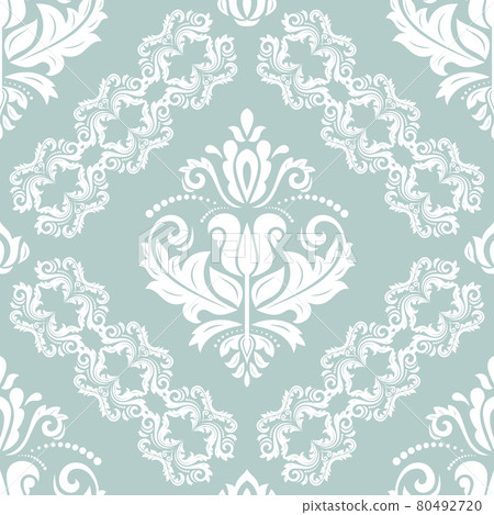 Classic Seamless Vector Fine Pattern With Arabesques Classic Seamless Vector Fine Pattern With Arabesques 80492720