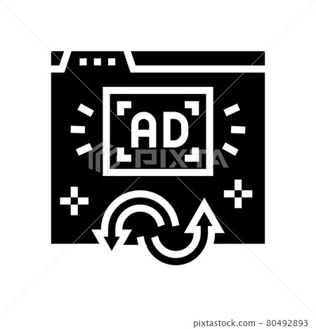 remarketing strategy glyph icon vector illustration remarketing strategy glyph icon vector illustration 80492893
