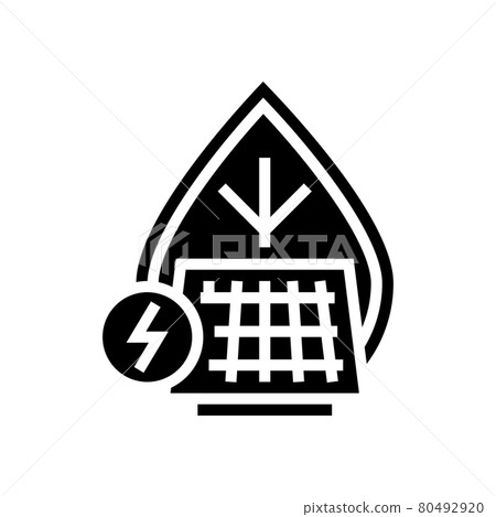 energy saving glyph icon vector illustration 80492920