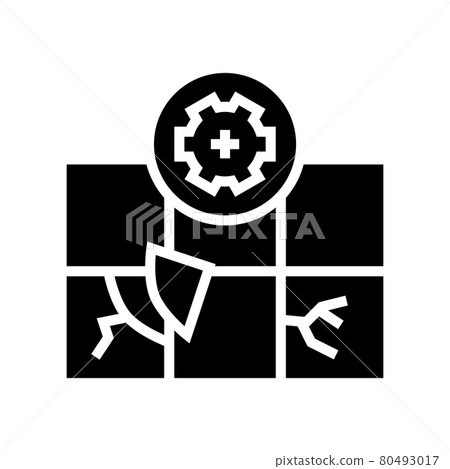 tile repair glyph icon vector illustration 80493017