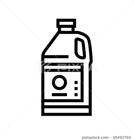 resin bottle line icon vector illustration resin bottle line icon vector illustration 80493769