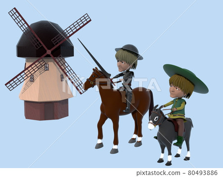 Don Quijote and Sancho Panza 80493886