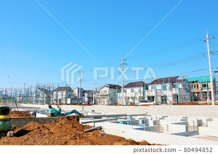 Construction site of blue sky 80494852