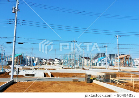 Construction site of blue sky 80494853
