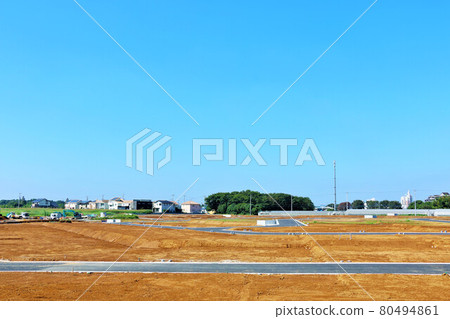 Land development in the blue sky Land development in the blue sky 80494861