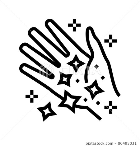 hand boho line icon vector illustration hand boho line icon vector illustration 80495031