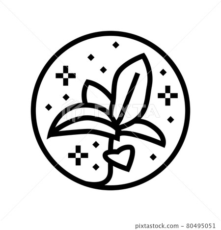 flower boho line icon vector illustration flower boho line icon vector illustration 80495051