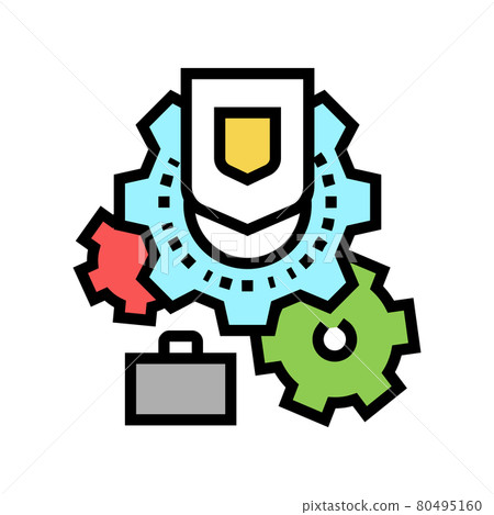 work safety color icon vector illustration - Stock Illustration ...