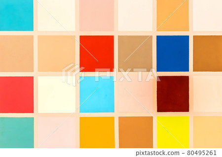 Samples of different colors in squares, colorful bright abstract mosaic background Samples of different colors in squares, colorful bright abstract mosaic background 80495261
