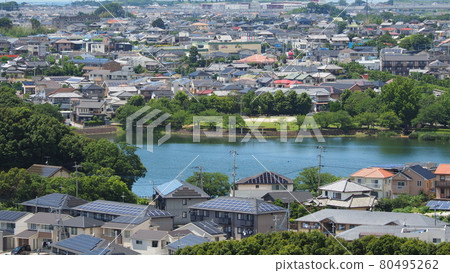 Ikeda lake (Omura city, Nagasaki prefecture) Ikeda lake (Omura city, Nagasaki prefecture) 80495262