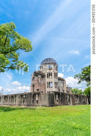 Summer Atomic Bomb Dome Hiroshima City, Hiroshima Prefecture Summer Atomic Bomb Dome Hiroshima City, Hiroshima Prefecture 80495356
