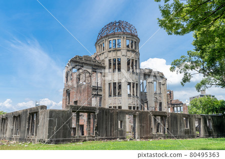 夏季原子彈爆炸圓頂屋 廣島縣廣島市 80495363