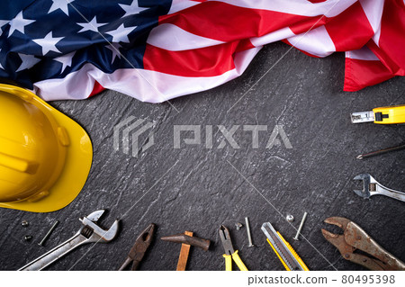 American Labor Day Labor Day Labor Day Tools Hard Hat Construction Hat American Labor Day 80495398