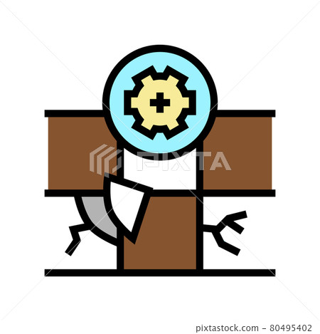 tile repair color icon vector illustration tile repair color icon vector illustration 80495402
