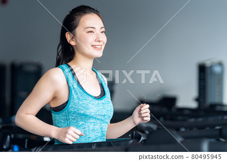 健身運動健身房跑步訓練運動 80495945