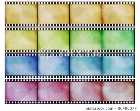 Sepia toning retro film background set of 4 Sepia toning retro film background set of 4 80496077