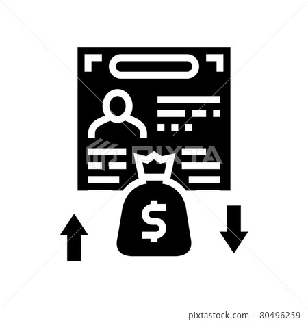 investment visa glyph icon vector illustration 80496259