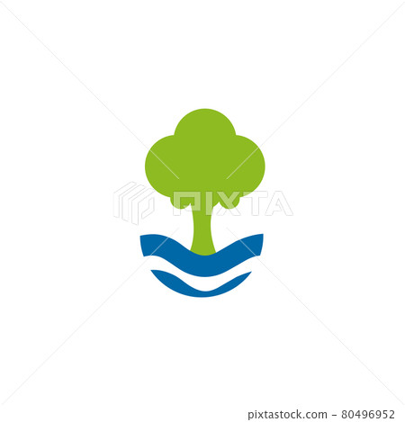 Tree icon logo design template Tree icon logo design template 80496952