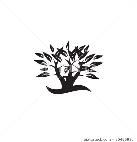 Tree icon logo design template Tree icon logo design template 80496953