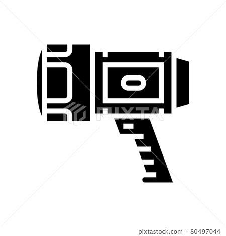 lantern for hunting glyph icon vector illustration 80497044