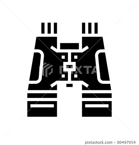 hiking binoculars glyph icon vector illustration hiking binoculars glyph icon vector illustration 80497054