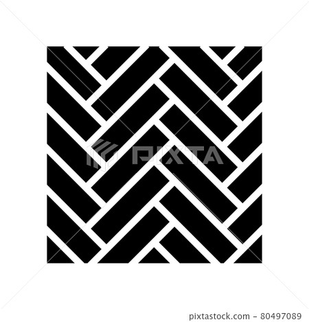 wood flooring parquet glyph icon vector illustration wood flooring parquet glyph icon vector illustration 80497089