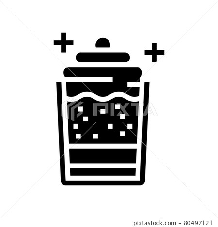 creamy dessert cup glyph icon vector illustration creamy dessert cup glyph icon vector illustration 80497121