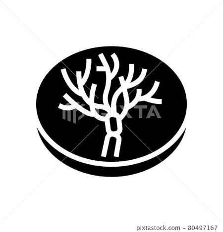 penicillium mold fungi glyph icon vector illustration penicillium mold fungi glyph icon vector illustration 80497167