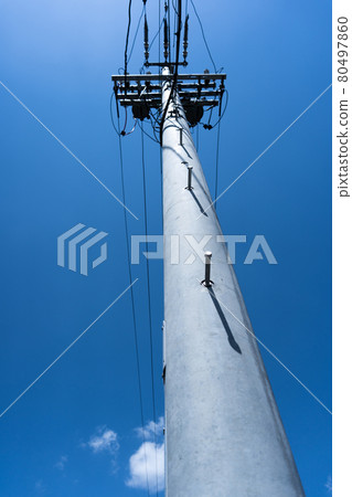 電線桿 電線桿 80497860