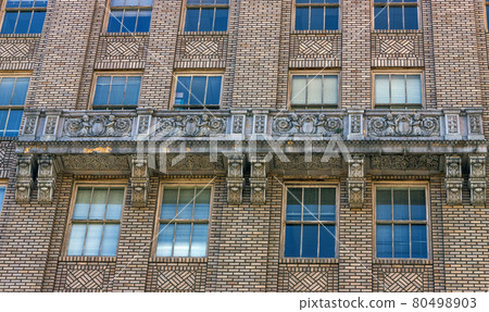 Facade of an old building. Facade of an old building. 80498903