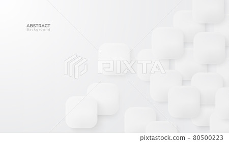 Abstract 3d modern square background. White and grey geometric pattern texture. vector art illustration Abstract 3d modern square background. White and grey geometric pattern texture. vector art illustration 80500223