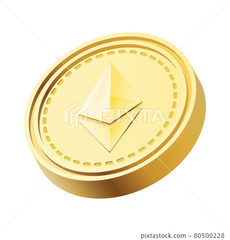 3D isometric cryptocurrency concept. Digital money ethereum coin futuristic concept. Vector art illustration. 3D isometric cryptocurrency concept. Digital money ethereum coin futuristic concept. Vector art illustration. 80500228