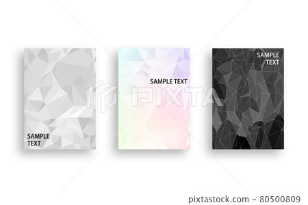 Cover design using polygon-like abstract 80500809