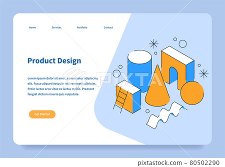 Product Design Landing Page Concept Product Design Landing Page Concept 80502290
