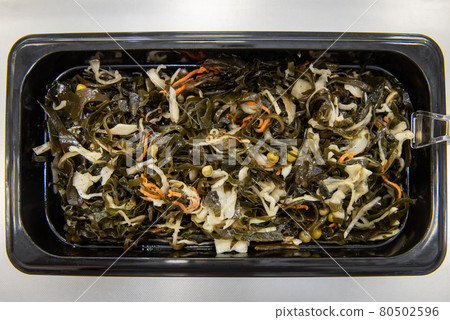 Chuka wakame laminaria seaweed salad with fish Chuka wakame laminaria seaweed salad with fish 80502596