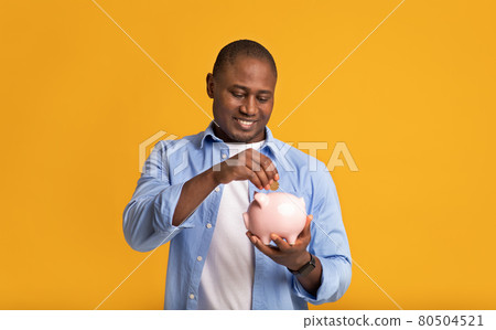 Saving, economy, collecting money for dreams and business Saving, economy, collecting money for dreams and business 80504521