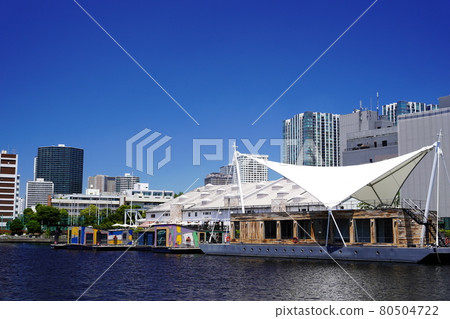 東京臨海天王洲島天王洲運河風景 80504722