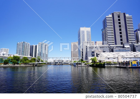 東京臨海天王洲島天王洲運河風景 東京臨海天王洲島天王洲運河風景 80504737
