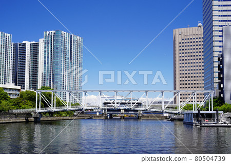 東京臨海天王洲島天王洲運河風景 東京臨海天王洲島天王洲運河風景 80504739