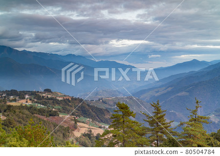 Rural landscape saw from Wuling Farm 80504784