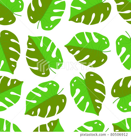 Pattern of tropical palm leaves. jungle seamless vector Pattern of tropical palm leaves. jungle seamless vector 80506912